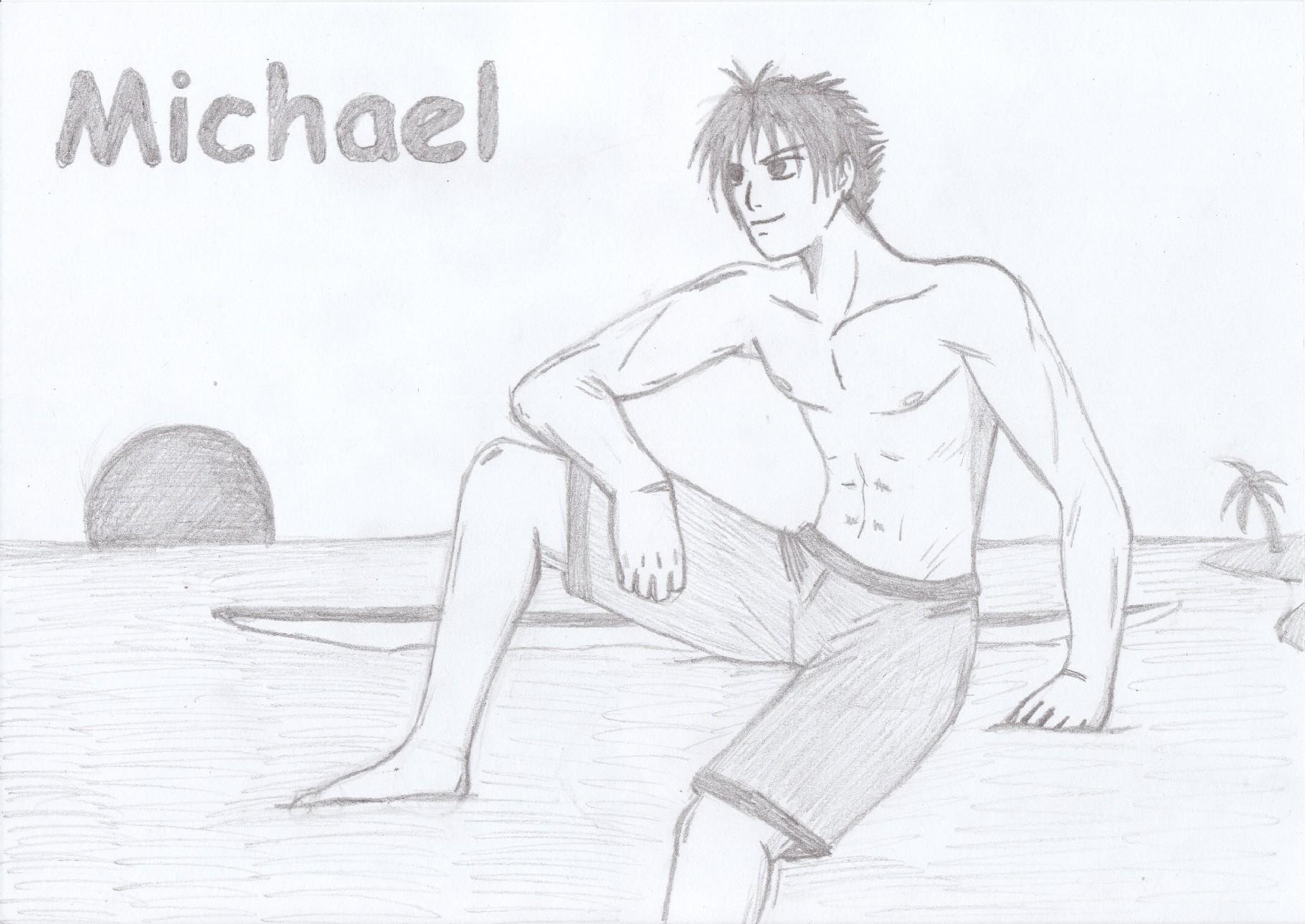 Michael the surfer by Slifer_Girl_2308
