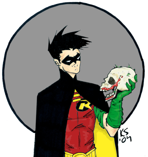 Robin and Joker Skull by Slipstream