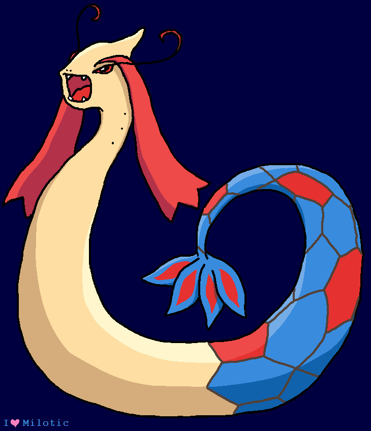 Angry Milotic by Sliv