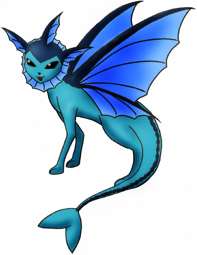 Winged Vaporeon by Sliv