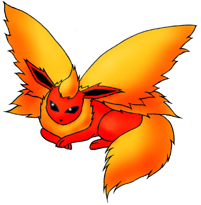 Winged Flareon by Sliv