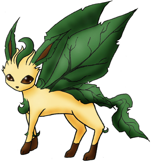 Winged Leafeon by Sliv