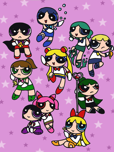 Powerpuff Senshi by Sliv