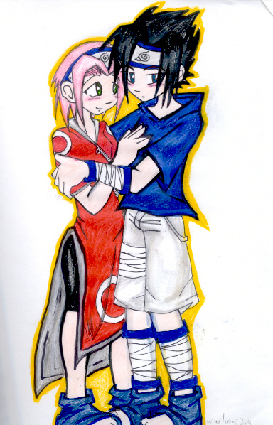 Sasuke and Sakura by Sliver