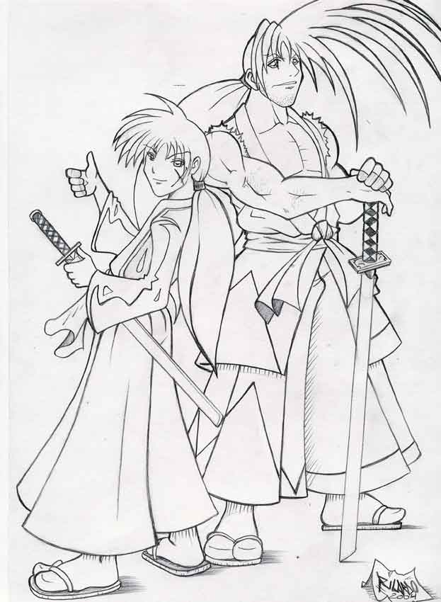 Kenshin and Haumaru by Slot