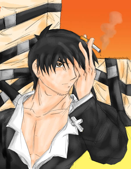 Forgot your sunglasses, Mr. Wolfwood? by Snake_Eyes