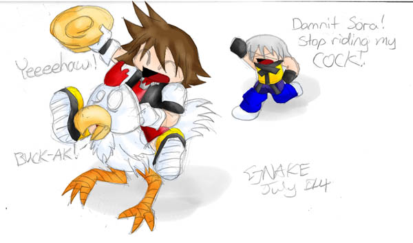 -Gasp- Sora! Stop riding Riku's cock! by Snake_Eyes