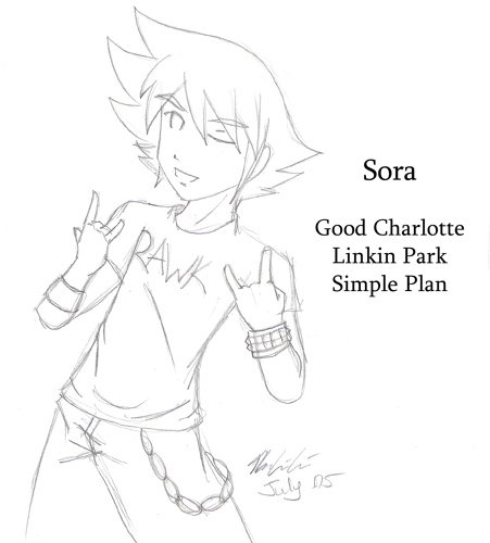 Sora, pop punk rocker by Snake_Eyes