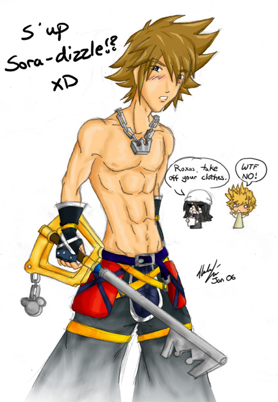 Smezzed up Sora ft. Roxas? xD by Snake_Eyes