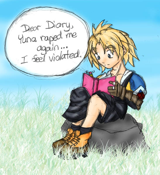 What Tidus writes in his diary. o.o by Snake_Eyes