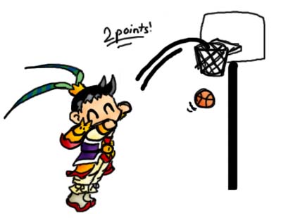 A wildly inaccurate picture of Lubu and basketball by Snake_Eyes