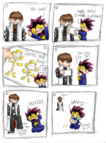 Snake's first YuGiOh picture...Er, comic. by Snake_Eyes