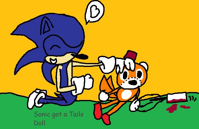 Sonic got a Tails Doll by Snowpaw1 - Fanart Central