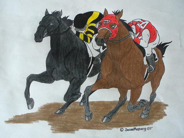 Seabiscuit and War Admiral by Soccermustang