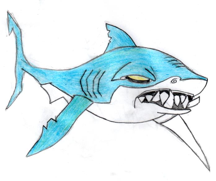Cartoon Shark by SofeSmity