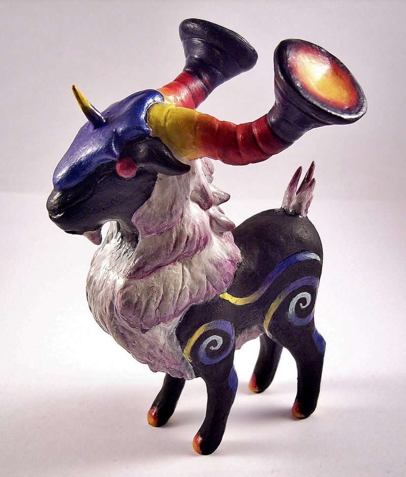 Yoggy Ram Nightmare Sculpture by SofeSmity
