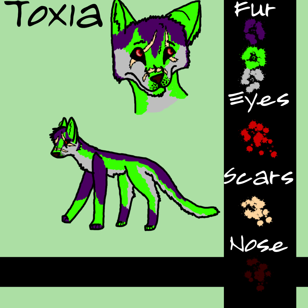 Toxia Character Sheet by Solarwave