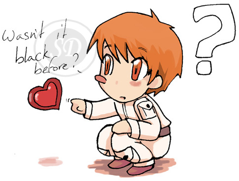 Kyo and his pet heart...Sort of a crossover... by SolitaryDreamer