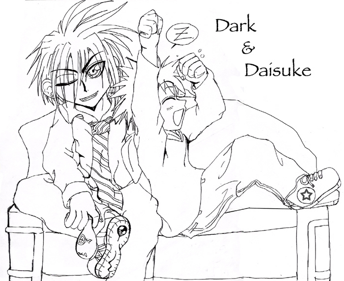Dark and Daisuke Hanging Out XD by SoloAzume