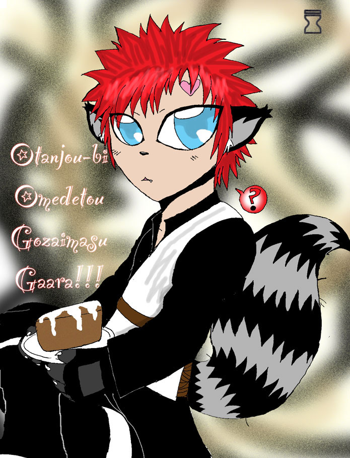 Happy Birthday Gaara! by SoloAzume