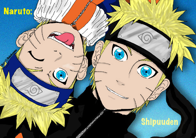 Older Naruto &amp; Younger Naruto by SoloAzume