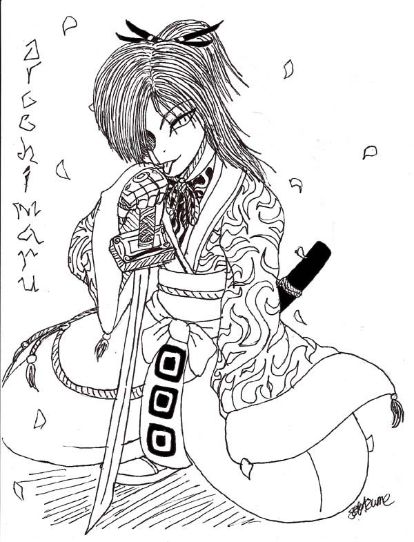 Orochimaru (Kabuki) for Ghost_Guy by SoloAzume