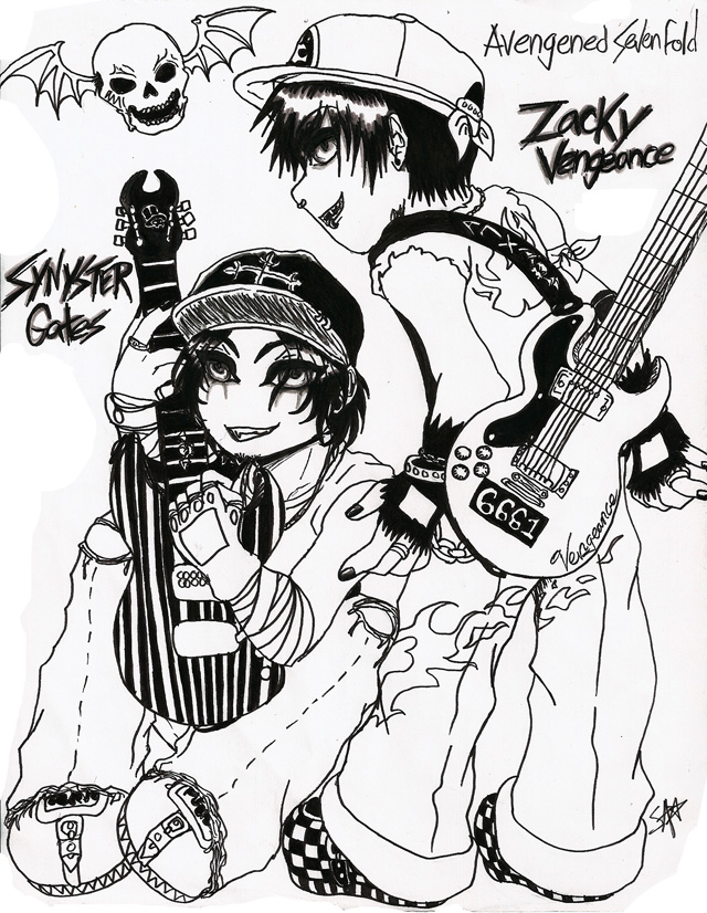 A7X - Chibi Synyster&amp;Zacky by SoloAzume
