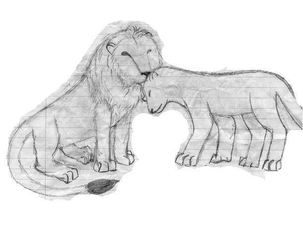 Lion and Lioness by Sonari_RavenWing