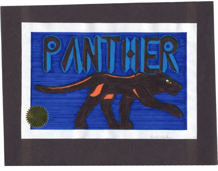 Panther (inked) by Sonari_RavenWing