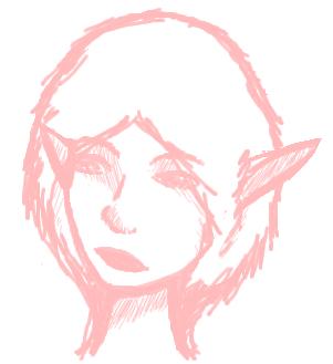 Peach Elf Outline Thingy by Song_Bird_Wren