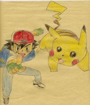 Ash and Pikachu by Song_of_a_Phoenix