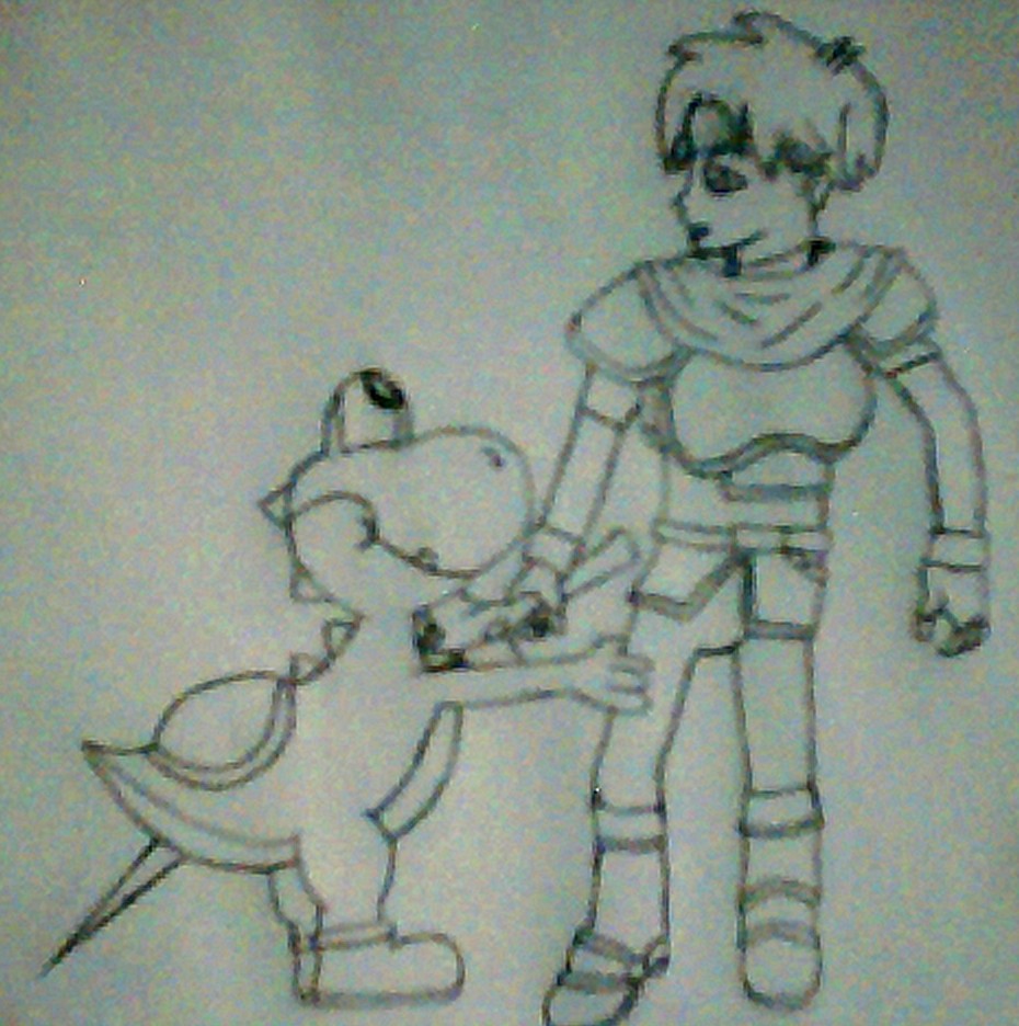 Roy and...Yoshi? by Song_of_a_Phoenix