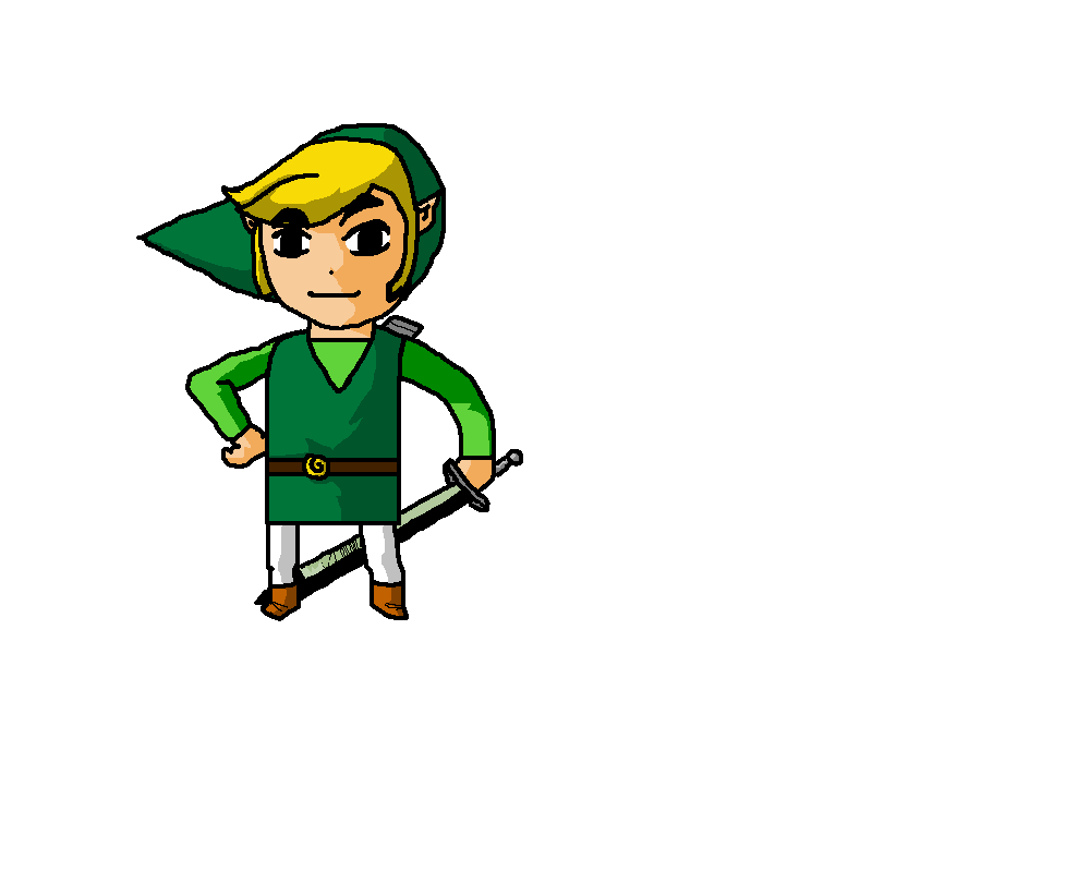 Link done on MS Paint by Song_of_a_Phoenix