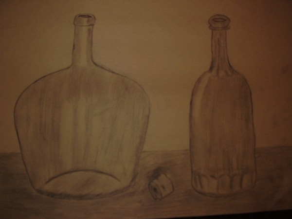 Bottle Still Life by Song_of_a_Phoenix