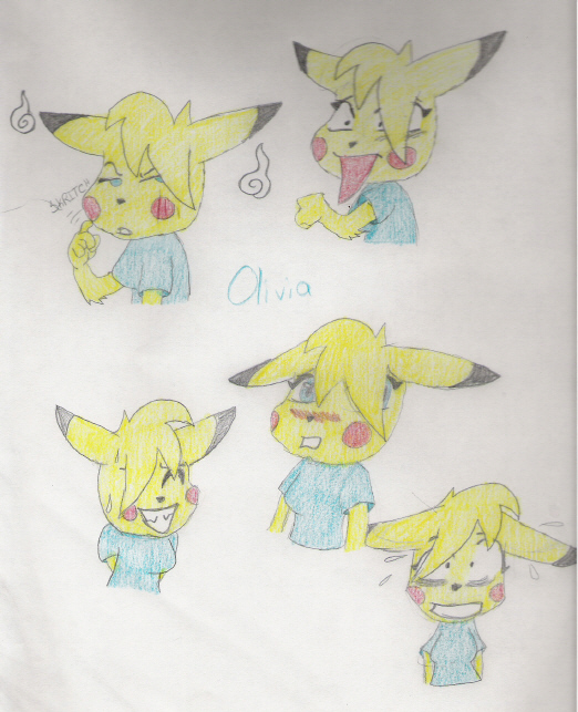Expression sheet: Olivia by SonicManiac