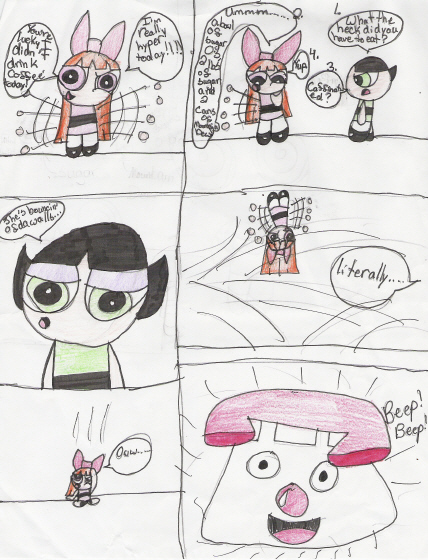 PPG-Blossom goes Hyper! Comic #1 by SonicManiac