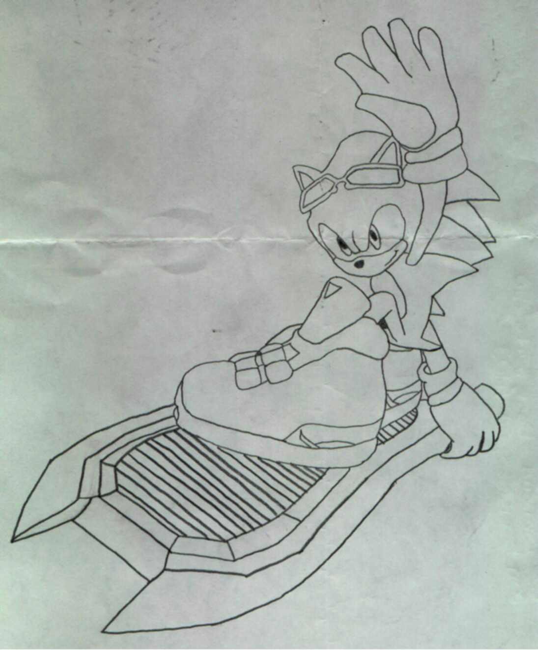 Sonic Riding on the Blue-Star by SonicRider
