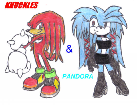 Knuckles and Pandora-Request from Echidnafreak by SonicShadow2