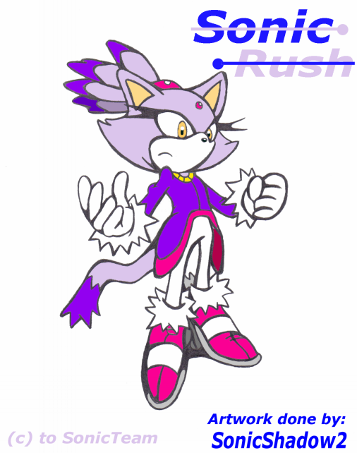 Blaze the Cat- Art Trade with RebeccaTripleTails by SonicShadow2