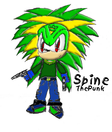 Spine the hedgehog (slice bro) by SonicXLIGHTX