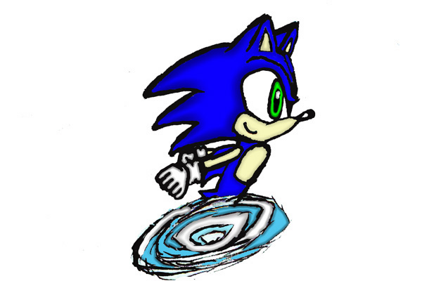 Sonic in Speed by SonicXLIGHTX