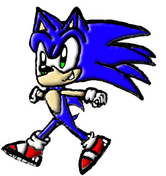 Dashing Sonic by SonicXLIGHTX