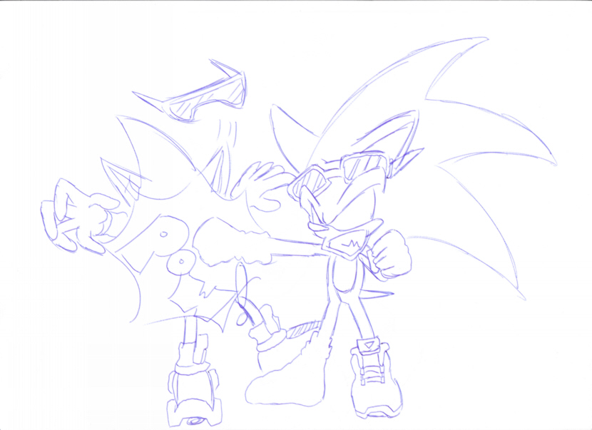 Shadow poking sonic wiv a stick part 2 by Sonic_Riders_Freak