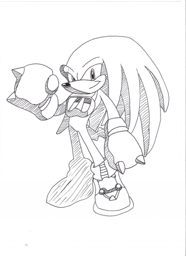 Knuckles in Sonic Riders Style by Sonic_Riders_Freak
