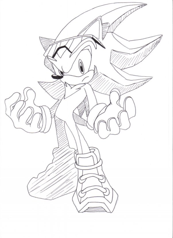 Shadow In Sonic Riders Style by Sonic_Riders_Freak