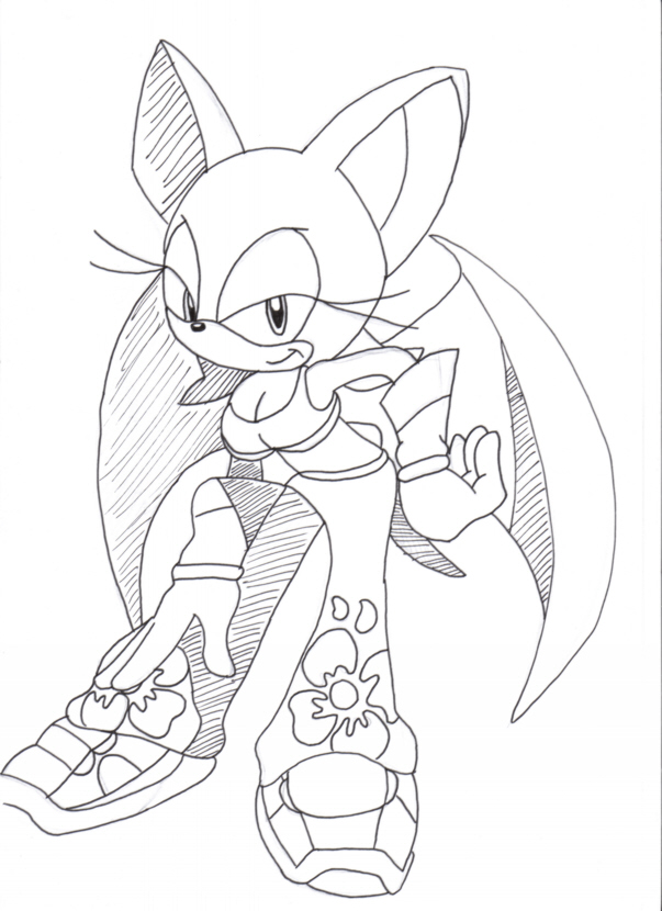 Rouge In Sonic Riders Style by Sonic_Riders_Freak