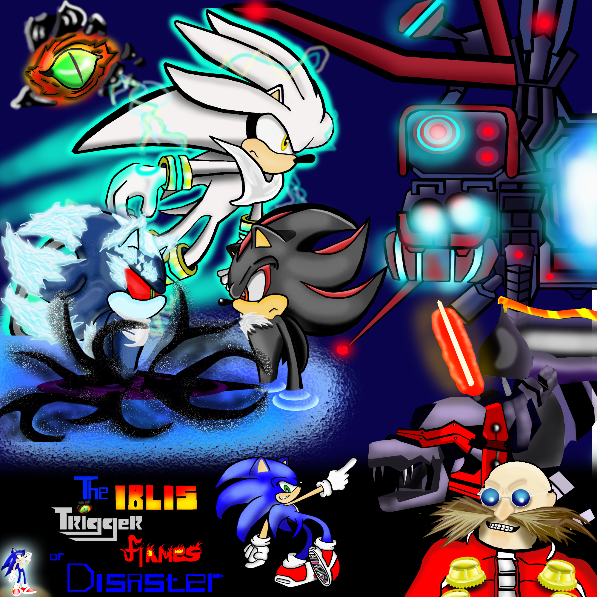The Iblis Trigger Flames Of Disaster Front Cover by Sonic_Riders_Freak
