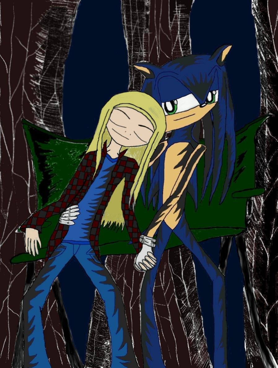 Terra /Sonic  Sleep ( Sonic fangirl's request) by Sonic_the_Titan