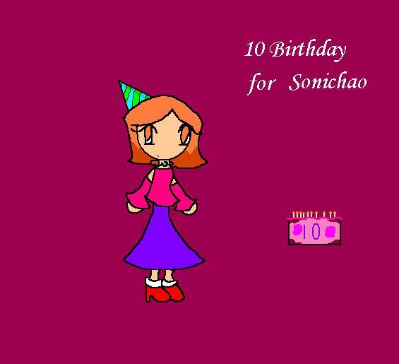 10th Birthday for Sonichao by Sonichao