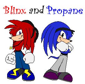 Blinx and Propane (Request: Sexytikal4knuxII...) by Sonicluva